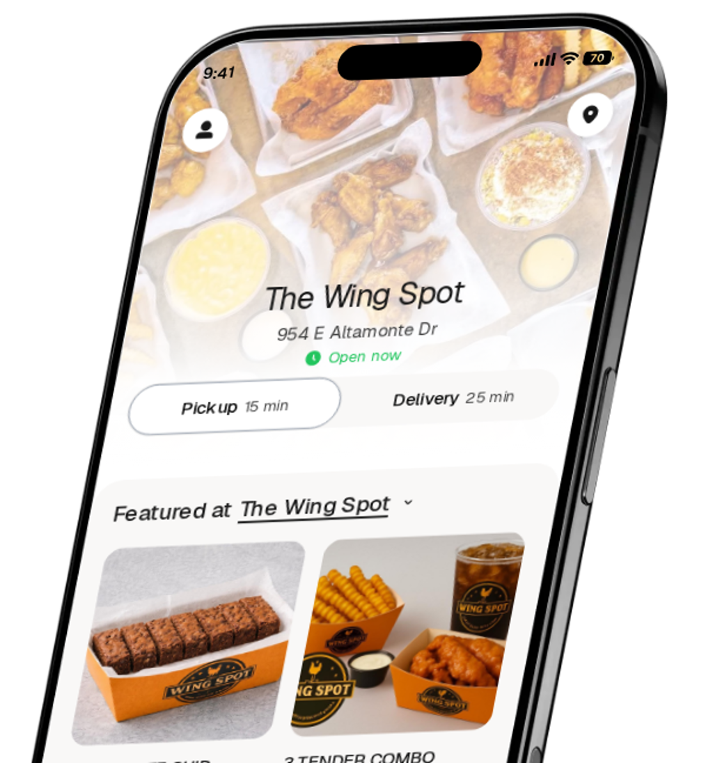 The Wing Spot app preview